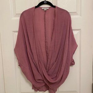 FAVLUX draped high- low blouse Sz S